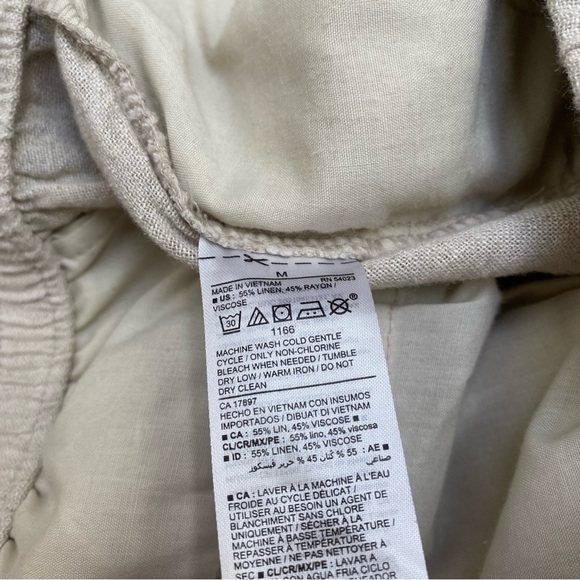 Linen Drawstring Lounge Pants - Picture 10 of 12